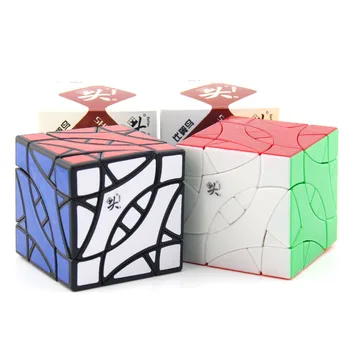 DaYan BiYiNiao Cube 12 3. Ass Rangs Dīvaini-Formas Maģija, Twisty Puzzle Stickerless Melna Balta Oriģinālā Plastmasas Ledus Zaļā Struktūra Rotaļlietas