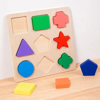 Montessori Puzles, Rotaļlietas, Ģeometriskas Formas atbilst Spēles Bērniem, Bērniem Mācību līdzekļi Pirmsskolas Izglītības Materiāli