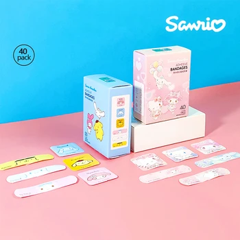 40Pcs Hello Kitty Komplekts Joslu Atbalsta Sanrios Manu Melodiju Anime Ūdensizturīgu Līmi Pārsēji Brūču Ģipša Pirmā Palīdzība Ārkārtas Uzlīmes