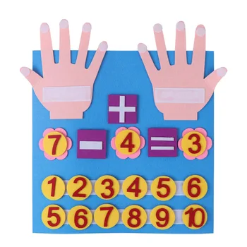 Mazulis Montessori Rotaļlietas Jutos Pirkstu Numuri Matemātikas Rotaļlietas Bērniem Skaitīšanas Agrīnās Mācīšanās Maziem Bērniem Izlūkošanas Attīstīt Pirmsskolas