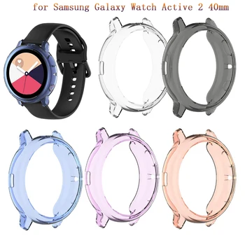 Samsung Galaxy Skatīties Active 2 Aizsardzības apvalks pusi pack Case for Samsung Galaxy Skatīties Active 2 40mm Caurspīdīgu Vāciņu Gadījumos