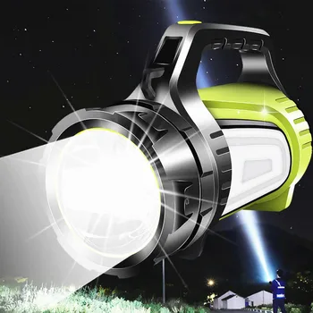 Super Spilgti Lādējams Prožektors, LED Lukturīti Uzmanības centrā Ultra-long Gaidīšanas Lāpu Kempings Laternu Viesuļvētras Avārijas