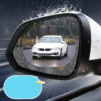 1/2gab Automašīnu Atpakaļskata Spogulis Ūdensnecaurlaidīgs Filmu Anti-Miglas Skaidrs, Aizsardzības Uzlīme Anti-Scratch Ūdensizturīgs Spoguļi, Logu Plēves, Uzlīmju