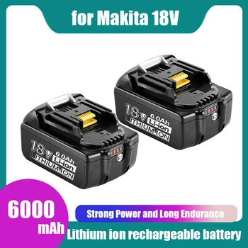 Par 18V, Makita 6000mAh Uzlādējams elektroinstrumentu Akumulatoru ar LED Li-ion Nomaiņa LXT BL1860B BL1860 BL1850 BL1830