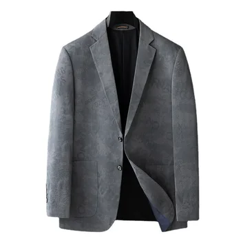 5596-2023 Augstas klases biznesa atpūtas uzvalks vīriešu jaka slim mazo uzvalks četri gadalaiki profesionālās kostīmi