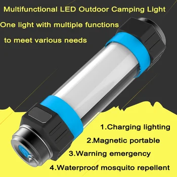LED Lampas, Āra Kempings Lampu USB5v3wMultifunctional Apgaismes Lampas Portatīvo Magnēts Karājas Telts Lampas Var Izmantot Kā Mobilo Jauda