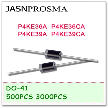 JASNPROSMA DO-41 P4KE36 P4KE36A P4KE36CA P4KE39 P4KE39A P4KE39CA 500PCS 3000PCS UNI BI DIP Augstas kvalitātes DO41 P4KE