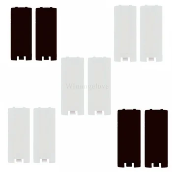 10pcs Akumulatora Vāciņu Nomaiņa Nintendo Wii Labo Roku Atpakaļ Pack Durvis, balta, melna krāsa