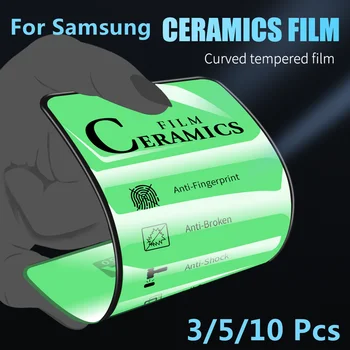 Mīksto Keramikas Filmu Par Samsung Galaxy S22 S23 S20 S21 Ultra Plus S9 S10 S8 Piezīme 20 10 9 Pilnībā Segtu HD Ekrāna Aizsargs, Ne Stikls