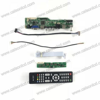 M6-V5.1 LCD TV kontrolieris valdes atbalstu, VGA, AUDIO AV USB TV 12.1 collu 800 x 600 G121SN01 V4 TM121SDSG05 NLB121SV01L-01