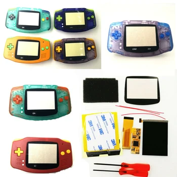 V2 IPS Ekrāna Backlight LCD Mod Kit w/Multi-Krāsu Pogas, Lai Game Boy advance GBA & Pre-Cut Korpusa apvalks Gadījumā
