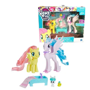Hasbro My Little Pony Draudzība Poniju Uzstādīt Fluttershy Poniju Lelle Meitene Spēlēt Māja Rotaļu Darbības Rādītāji