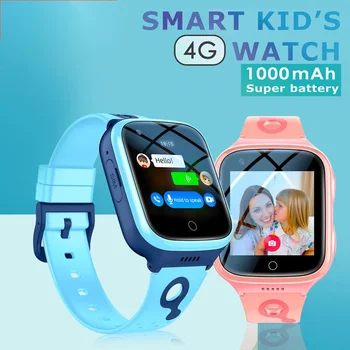 K9 4G Bērniem Skatīties ar 1000Mah Akumulatora Video Zvanu Tālrunis Skatīties, GPS, Wifi, Atrašanās vietu SOS Zvanu Atpakaļ Monitors Smart Skatīties Bērniem Dāvanas.