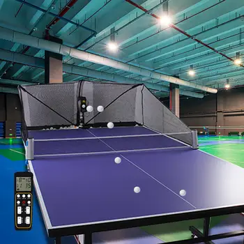 Galda Tenisa Bumbiņu Mašīna ar Bumbu Collet Ķert Neto, Ping Pong Robots Treneris Iesācējiem Izmantot