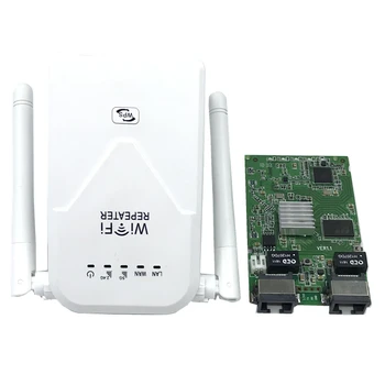 802.11 b/g/n/ac Bezvadu Wifi Repeater 750 Mbps Mini Repetidor Wifi Signāla Pastiprinātāja ES/ASV 2.4 G+5.8 G Wifi Extender 2*5dBi Antenu