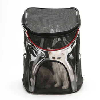 Caurspīdīga PVC Pet Pārvadātājs Space Dog Mugursoma Kaķi Elpojošs Vasaras Āra Ceļojumu Kucēns Maiss Pet Produktu Mascotas Gatos