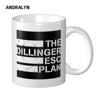 Radošā DIY foto Dillinger Escape Plan Grupa Logo Krūze Keramikas Krūze Kafijas Krūzes Piena Kausa Dāvanu Drukāt Attēlu