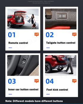Elektriskā tailgate BMW 2 series 2015-2018 aprīkots asti lodziņā intelligent electric asti vārtiem, darbināma atvēršana