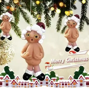 Ziemassvētku Rotājumi Pārdošanas Likvidēšana Nerātns Santa Ziemassvētku Ganāmpulka Ornaments Klp Ziemassvētku Rotājumu Naked Santa Puse Dekori, Dāvanas