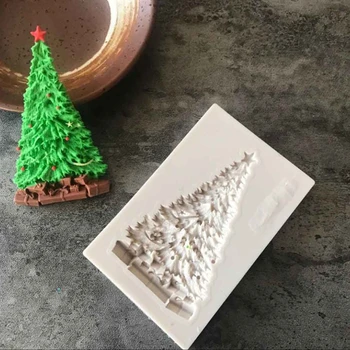 Ziemassvētku Eglītes Formas Silikona Veidnē DIY Epoksīda Sveķu Ziemassvētku Sērijas Kūku Cepšanas Dekorēšanai Ziemassvētku Eglīte Formas Silikona Veidnes