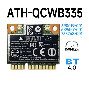 Aizstāt Klēpjdatoru 690019-001 689457-001 733268-001 Atheros AR9565 QCWB335 Mini PCIe WLAN WIFI Bezvadu Bluetooth Karte