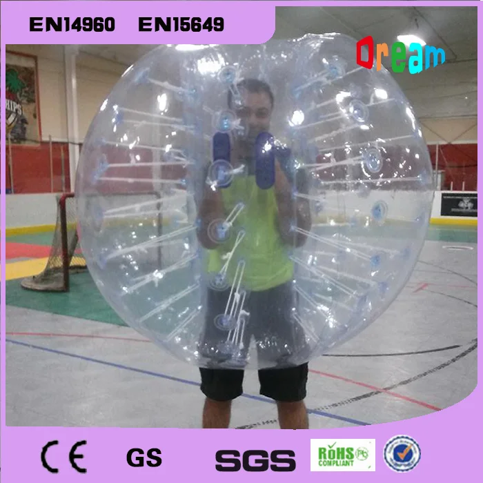 Bezmaksas Piegāde no 0,8 mm PVC 1,5 m Piepūšamās Bufera Burbulis Futbola Bumbu Milzu Cilvēka Kāmja Bumba Pārdošanai