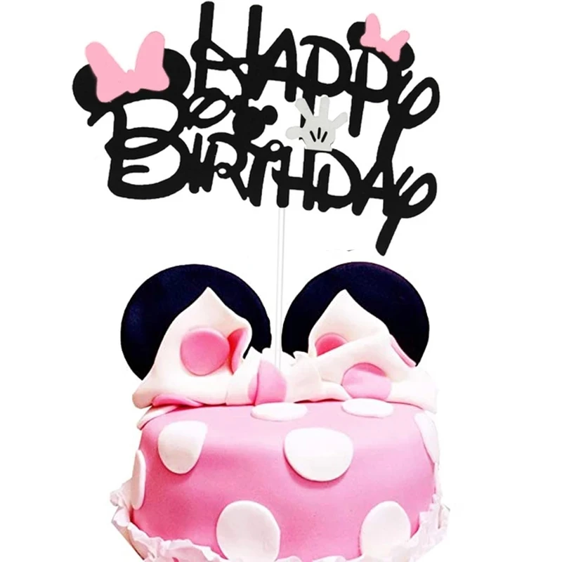 Disney Jaunu Minnie Mouse Motīvu Bērnu Duša Puse, Vienreizējās lietošanas trauki Dzimšanas dienas svinības Dekors Bērniem Meitene Puse Piegādēm Apdare