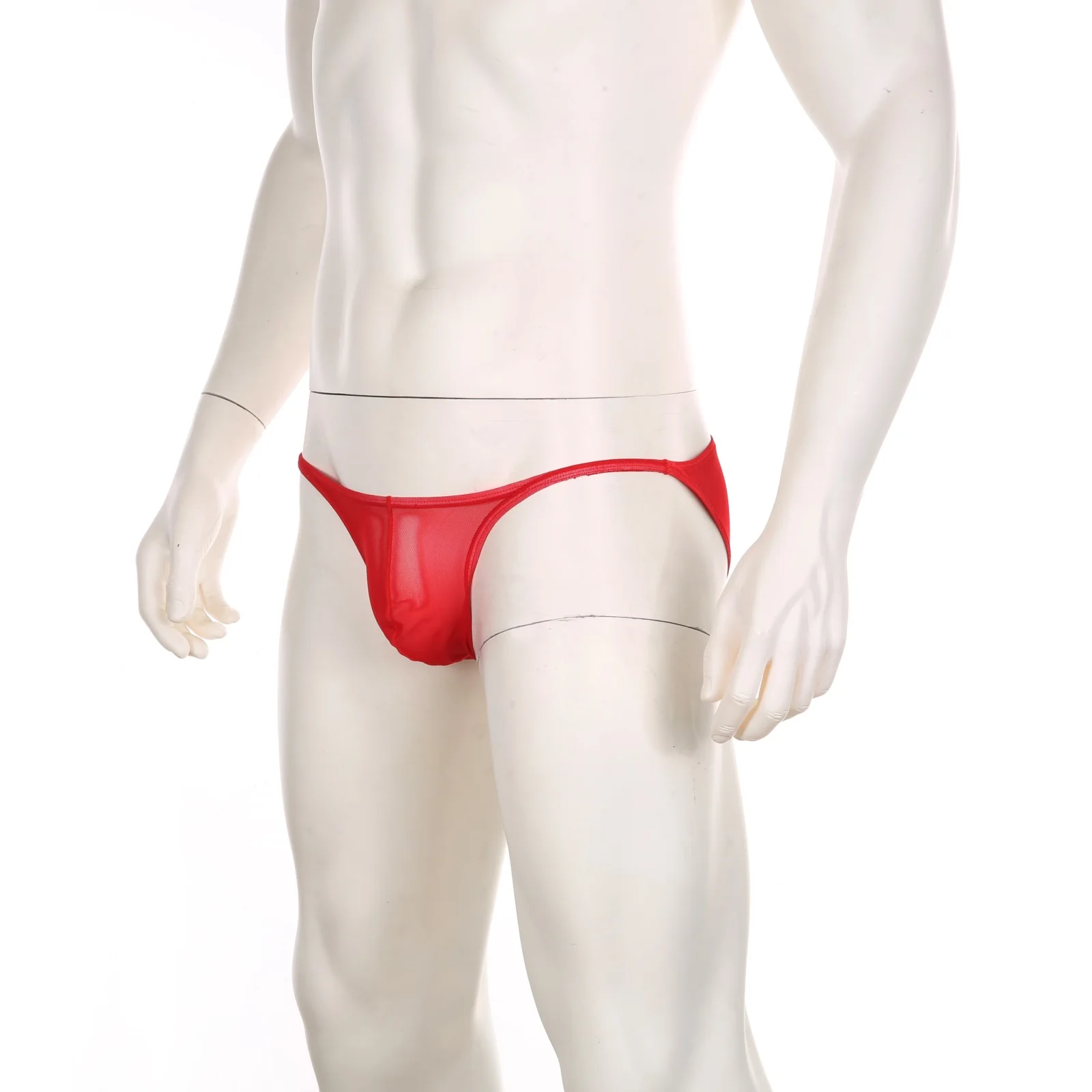 GUDRS-MENMODE Seksīgas Biksītes Vīriešiem Acs Mīksta, Caurspīdīga Apakšveļa Mini Biksītes ar Zemu Jostas Bikini cueca Ultra Plānas hombre Apakšbikses