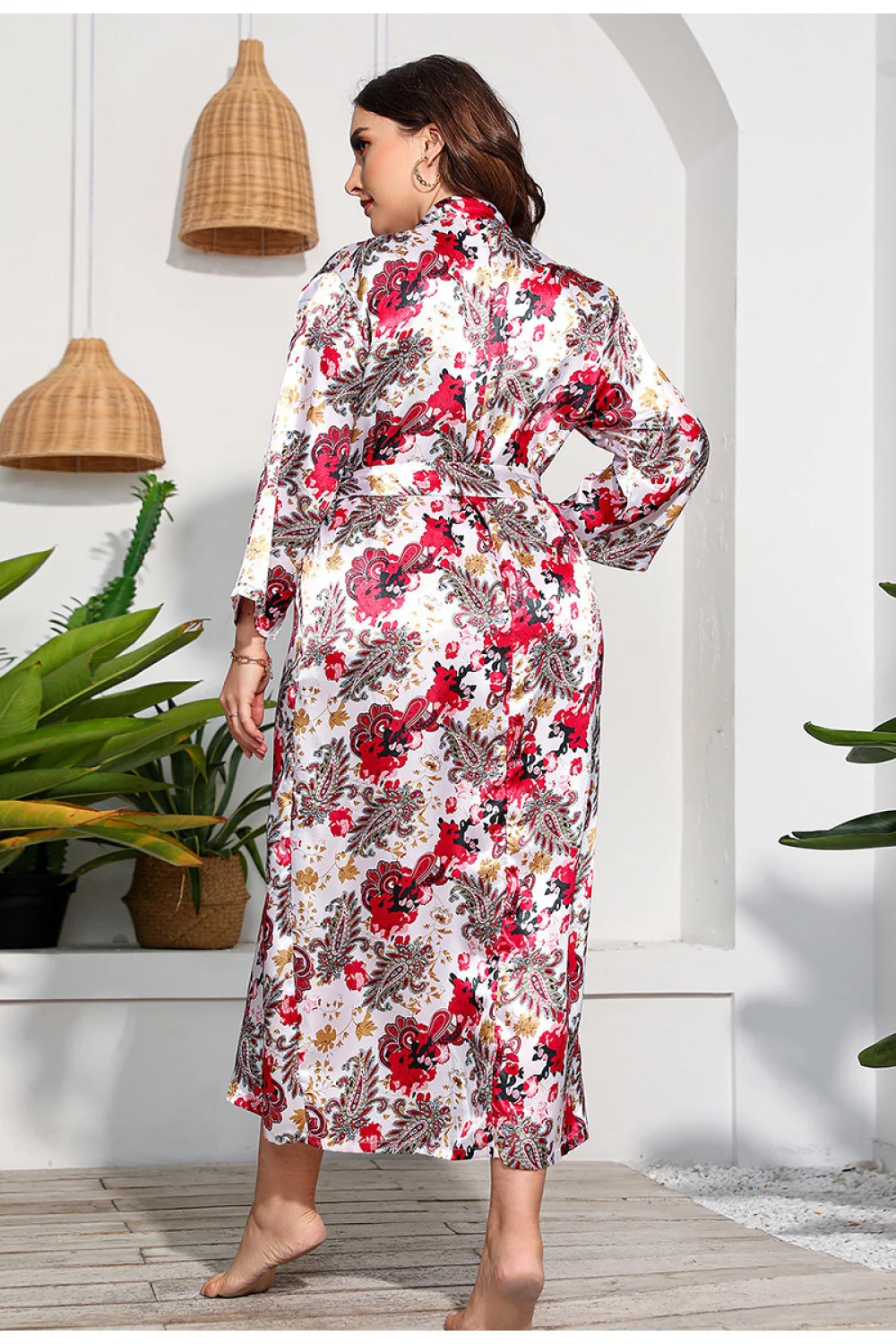 Plus-Size Drēbes Naktsveļu Sleepwear Chemises Leopard Te Plānas Naktskrekls Kleitu Elegants Nightdress Sieviešu Zīda Apakšveļa, Jostas, Vanna