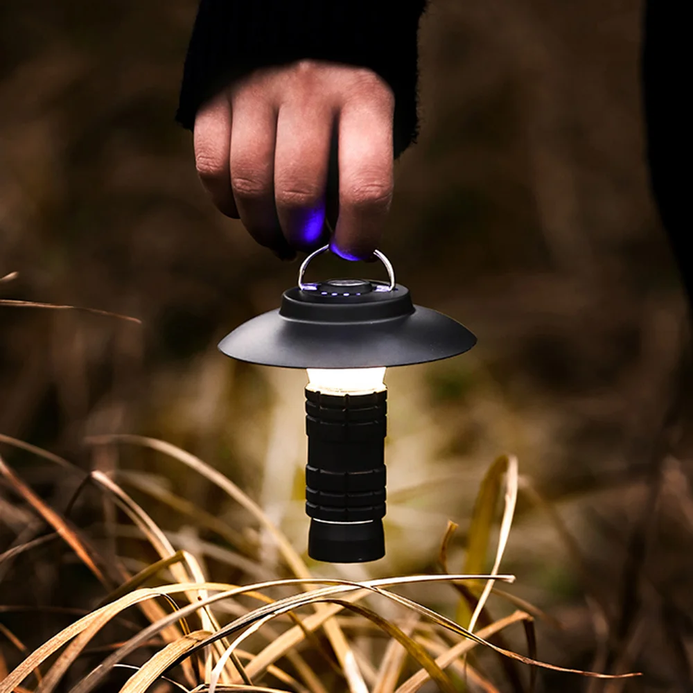 Portatīvā LED Kempinga Lampa ar Statīvu USB Uzlādes Telts Gaismas Ceļa Laternu Ūdensdrošs LED Lukturīti Darbu Avārijas Gaismas Lampas