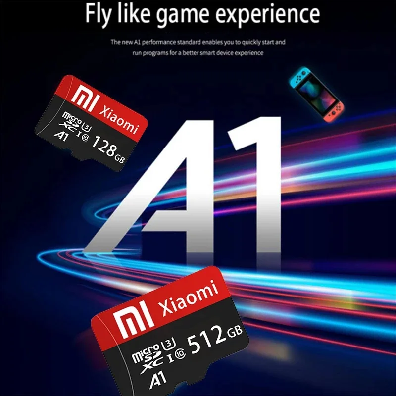 XIAOMI Micro SD Karti, A1 Klases 10 2TB Smart Flash High Speed SD TF Atmiņas Karti, 1TB 128GB 256 GB Cartao De Memoria Par Telefonu/Kameru